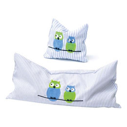 Aumüller Lilo Katzenspielkissen mit Baldrian in Blau und Weiß XS – Bild 1 von 5