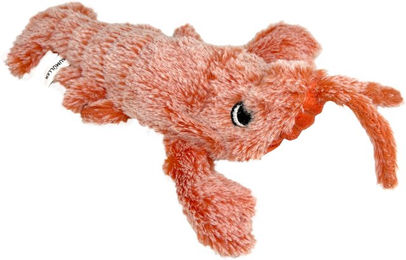 Aumüller Lucky Lobster Zappel-Hummer elektrisches Katzenspielzeug mit Katzenminze in Orange aus Polyester – Bild 1 von 2