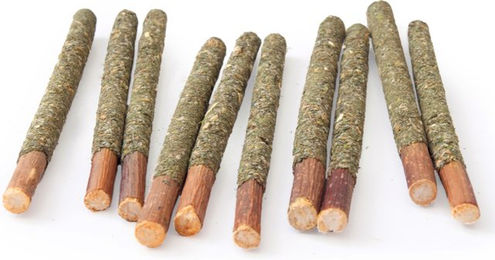 Produktbild von Aumüller Mikado-Sticks Catnip-Spielzeug für Katzen aus Naturmaterial in Braun - 2 x 10 Stk.