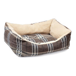 Produktbild von Aumüller Plüschsofa Schottland Hundebett Braun 50 cm