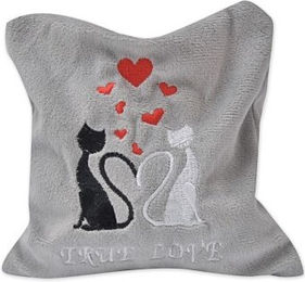 Aumüller Schmusekissen True Love Katzenkissen mit Catnip Größe L Grau – Bild 1 von 1