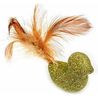 Produktbild von Aumüller Silvervine Dentalspielzeug Vögelchen für Katzen aus Naturmaterial 2er Set
