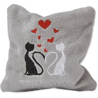 Produktbild von Aumüller True Love Mini Katzenspielkissen aus Plüsch mit Catnip in Grau S