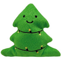 Produktbild von Aumüller Xmas Katzenspielkissen Happy Tree grün mit Catnip aus Plüsch