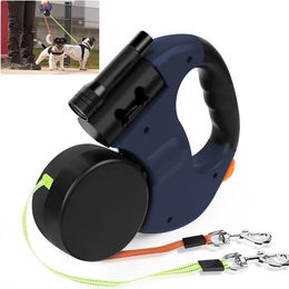 AURIVION Doppelte Rollleine für Hunde aus Nylon mit LED-Licht 3m – Bild 1 von 5