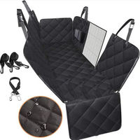 Produktbild von AURIVION Hundematratze Autoschonmatte für Rückbank und Kofferraum aus Oxford-Gewebe wasserdicht Schwarz 147 x 137 x 40 cm