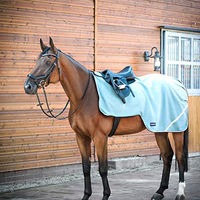 Produktbild von Ausreitdecke FLEECETRAINER III aus Fleece für Busse in Schwarz oder Blau