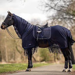 Ausreitdecke MOSKITO-FRANSEN III Blau – Bild 1 von 2