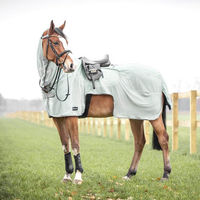 Produktbild von Ausreitdecke Moskito III Fliegendecke für Pferde Smoke Green Grau 145