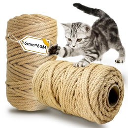Avagiaforu Sisal Seil für Katzen Kratzbaum 2 Stück 6mm x 60m Natur – Bild 1 von 1