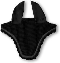AVALEH EQUESTRIAN Fliegenhaube Classic Fliegenmütze aus Baumwolle Schwarz Full – Bild 1 von 1