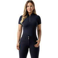 Produktbild von AVALEH EQUESTRIAN Funktionsshirt Damen Ultimate Glamour T-Shirt aus Mesh in Navy Blau Grösse M