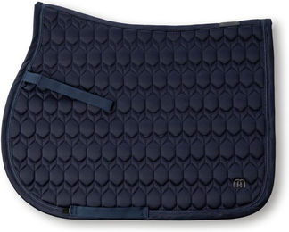 AVALEH EQUESTRIAN Springschabracke Classic Navy Blau Satin Größe Full – Bild 1 von 1