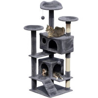 Produktbild von Avalo Katzenkratzbaum mit 7 Ebenen Dunkelgrau 137x50x50 cm für große Katzen