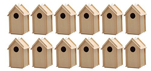 Avantgarde Vogelhaus Bausatz aus Holz Stecksystem Set 12 Stück – Bild 1 von 7