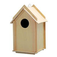 Produktbild von Avantgarde Vogelhaus Bausatz Stecksystem aus Holz in Natur und Braun