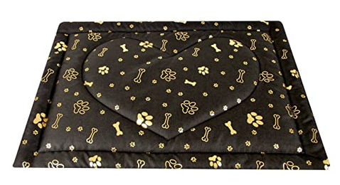 Aves-24 PIMPUS Hundematte rutschfest und waschbar für Hunde und Katzen Braun/Gold XL 90x120cm – Bild 1 von 5