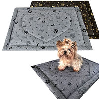 Produktbild von Aves-24 PIMPUS Hundematte rutschfest und waschbar für Hunde und Katzen Grau/Schwarz Größe L 70x100cm