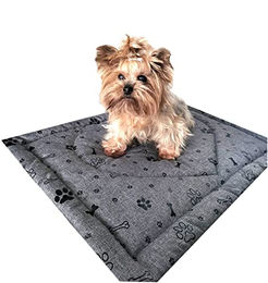 Aves-24 PIMPUS Hundematte rutschfest und waschbar für Hunde und Katzen Grau/Schwarz Größe M 50x70cm – Bild 1 von 6