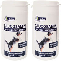 Produktbild von Avitale vetline Glucosamin + Chondroitin Gelenk-Supplement Kapseln für erwachsene Tiere 76,8 g