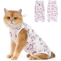 Produktbild von Avont Erholungsanzug für Katzen aus Modal mit Unicorn-Design für erwachsene Katzen