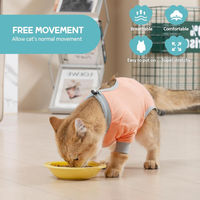 Produktbild von Avont Katzenbody Erholungsanzug aus Modal als Leckschutz nach Kastration Größe S