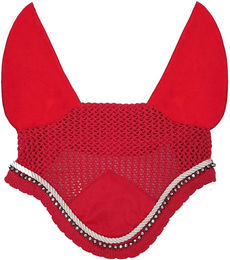 Avril Fliegenhaube kurz für Pferde aus Polyester in Rot – Bild 1 von 1
