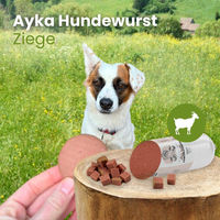 Produktbild von Ayka Hundewurst Ziege glutenfrei und getreidefrei 200g