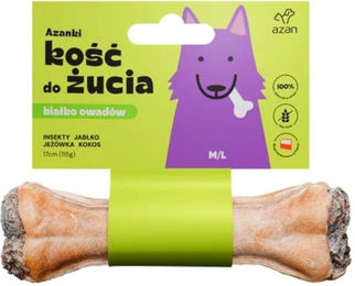 Produktbild von AZANKI Hundeknochen mit Insekten und Rind getreidefrei und hypoallergen 17cm - 17 cm