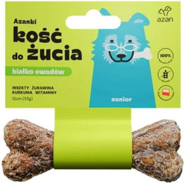 Produktbild von AZANKI Insekten-Kauknochen für Senior Hunde aus Rind getreidefrei und hypoallergen 12cm - 12 cm