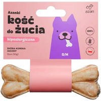 Produktbild von AZANKI Kauknochen aus Pferdeleder für Hunde S/M 12cm Monoprotein und hypoallergen - 12 cm