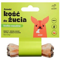 Produktbild von AZANKI Kauknochen für Hunde mit Insekten und Leinsamen Mini 10 cm getreidefrei und hypoallergen - 10 cm