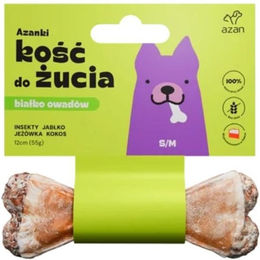 Produktbild von AZANKI Kauknochen für Hunde mit Insekten und Rind hypoallergen 55g - 12 cm