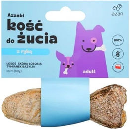 Produktbild von AZANKI Kauknochen Lachs und Rind für Hunde Adult Getreidefrei 60g - 12 cm