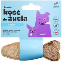 Produktbild von AZANKI Kauknochen Lachs und Rind für Hunde Adult Getreidefrei 60g - 12 cm