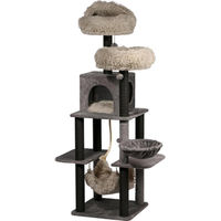 Produktbild von Azomor Kratzbaum aus Holz in Grau für Katzen in der Größe Groß