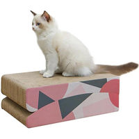Produktbild von Azomor Kratzbaum für Katzen mit Kratzpappe in Bunt, 25/80 cm