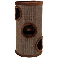 Produktbild von Azomor Kratzsäule für Katzen aus Sisal und Plüsch mit Spielball in Braun