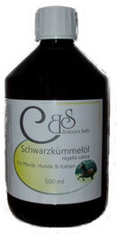 B.S. Schwarzkümmelöl für Tiere Kaltpressung 500ml zur Immunstärkung – Bild 1 von 3