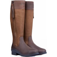 Produktbild von B Vertigo Amelia Reitstiefel aus Leder für Damen wasserdicht Braun Größe 36