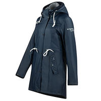 Produktbild von B Vertigo Emma Damen Reitregenmantel wasserdicht Blau Größe 34