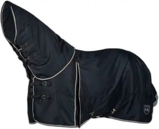 Produktbild von B Vertigo Georgina Leichte Outdoor-Decke aus Polyester in Blau oder Schwarz