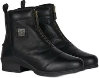 Produktbild von B Vertigo Mercury Jodhpurs Reitstiefel aus Leder mit Lammfellfutter für Damen Schwarz Waterproof Winter