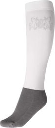 Produktbild von B Vertigo Reitsocken für Damen Elaina aus Baumwolle Weiß Grau Größe 43/46