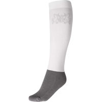 Produktbild von B Vertigo Reitsocken für Damen Elaina aus Baumwolle Weiß Grau Größe 43/46