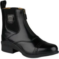 Produktbild von B Vertigo Saturn Damen Lederreitstiefeletten mit Reißverschluss Schwarz Größe 37