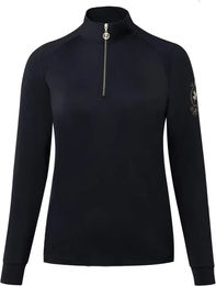 Produktbild von B Vertigo Sidney Reitshirt Damen Sommer Polyamid Grün Schwarz