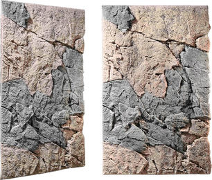 Produktbild von Back to Nature Aquarium Rückwand Slim Line Basalt/Gneiss 3D