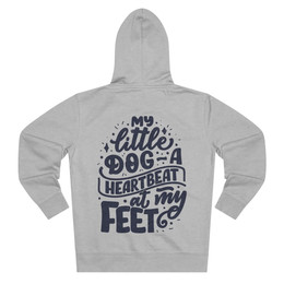 Produktbild von Backprint Zip Hoodie Little Dog