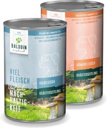 Produktbild von BALDUiN Hund Mix-Paket Kalb & Huhn - 12 x 400 g